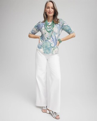 Touch of Cool™ Ruched-Sleeve Tee