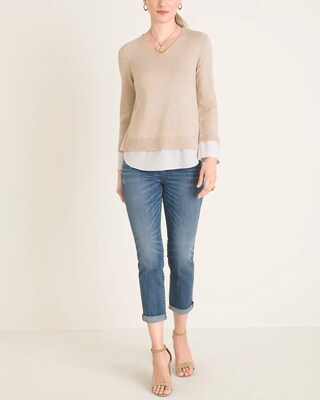Layered Pullover Sweater