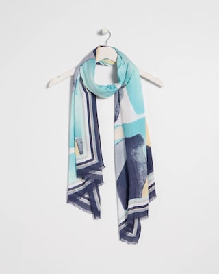 Artisanal Patch Oblong Scarf