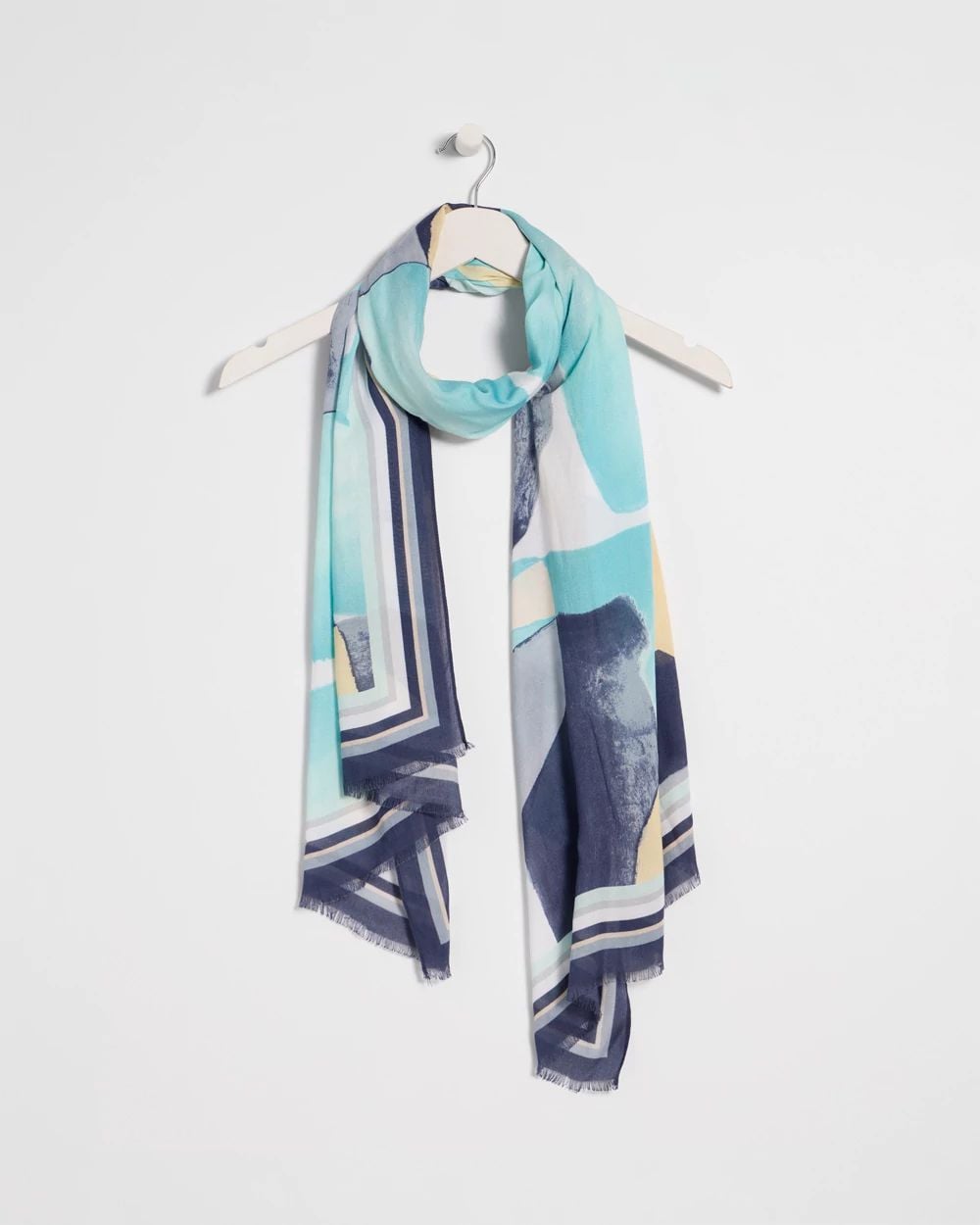 Artisanal Patch Oblong Scarf