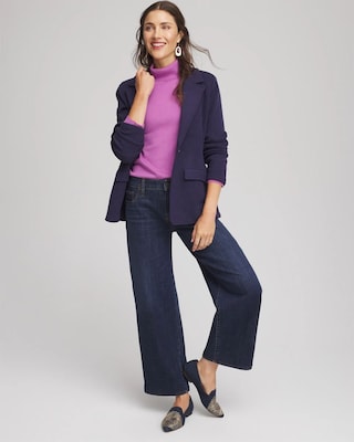 Ella Button Cuff Turtleneck Sweater click to view larger image.