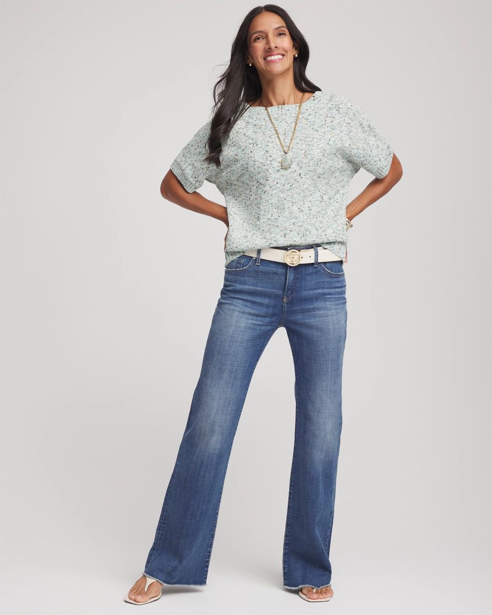 Textured Dolman Pullover Sweater