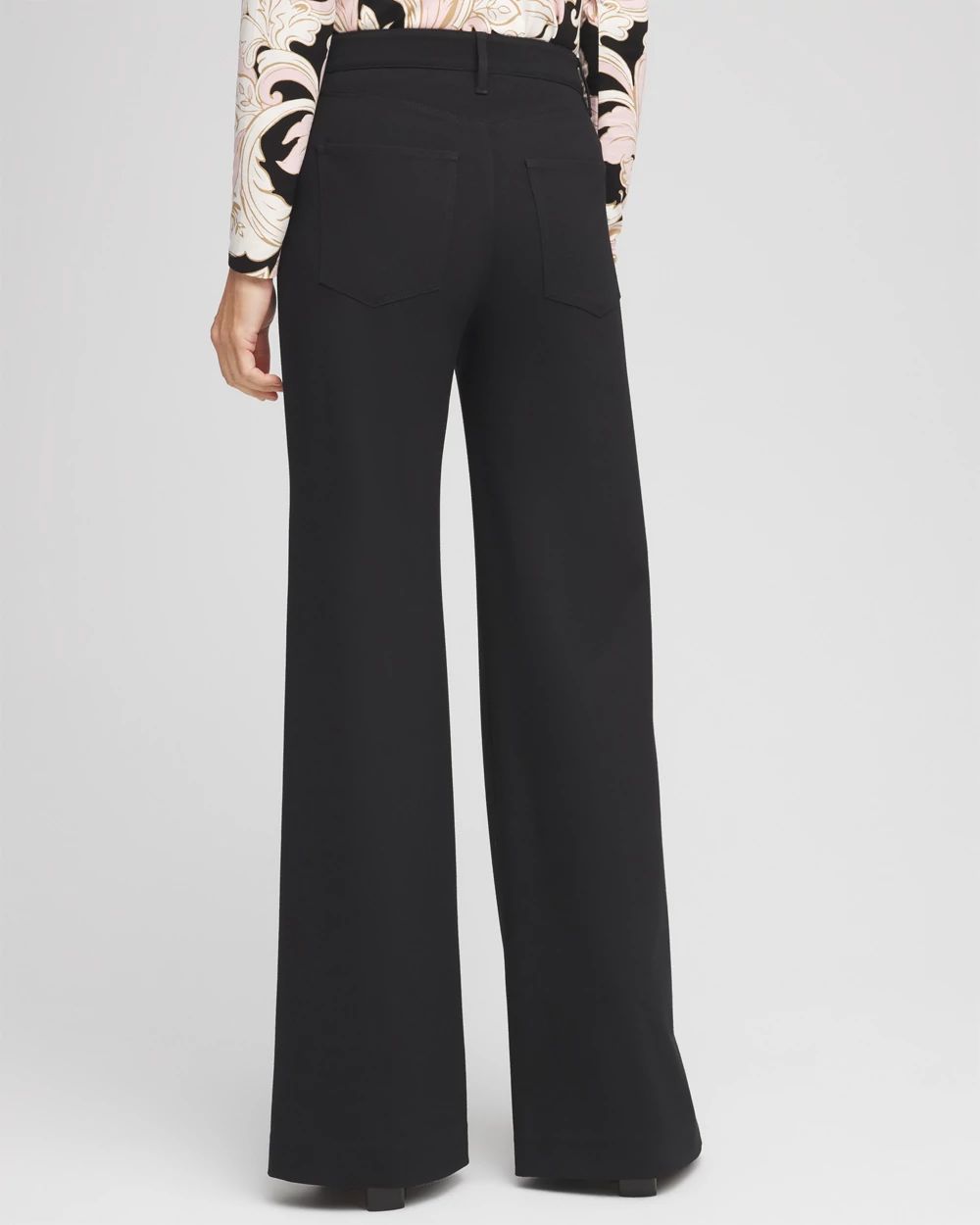 High Rise Wide Leg Ponte Pants