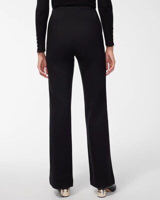 Ponte Pull-on Wide Leg Trouser Pants