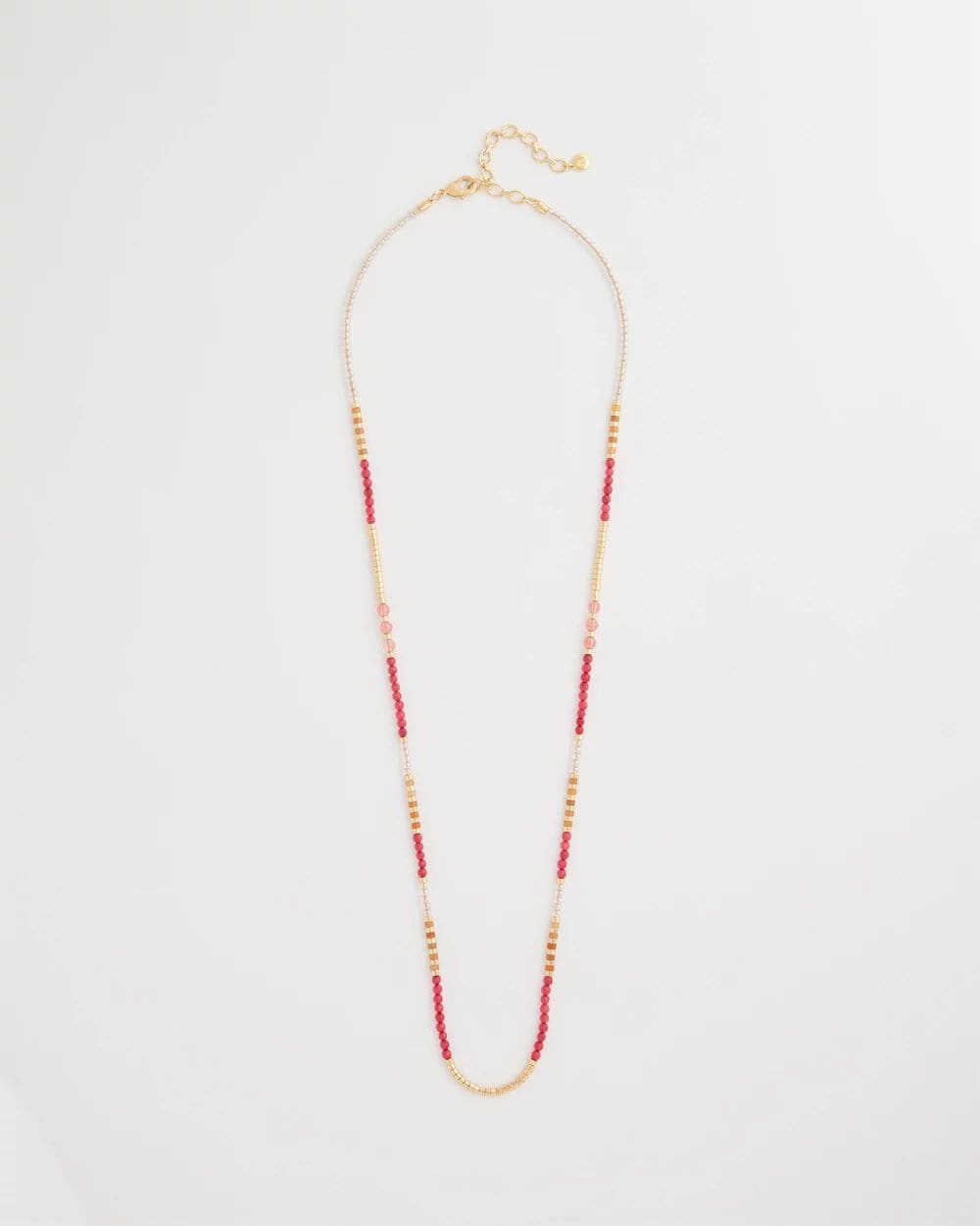 Coral Genuine Stone Long Necklace