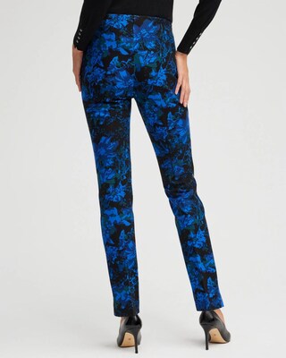 Juliet Floral Metallic Trim Pants
