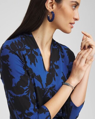 Blue Pavé Bar Bracelet