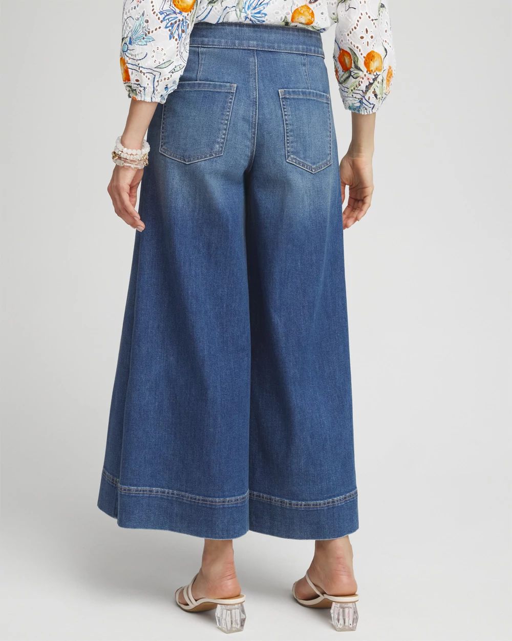 Denim Trouser Culottes click to view larger image.
