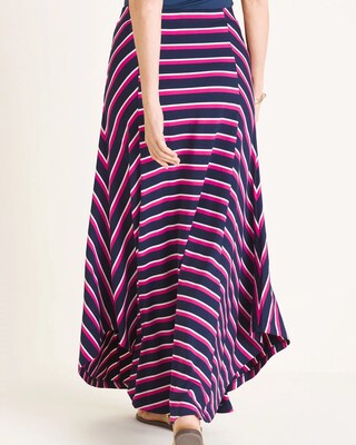 Multi-Colored Striped Maxi Skirt