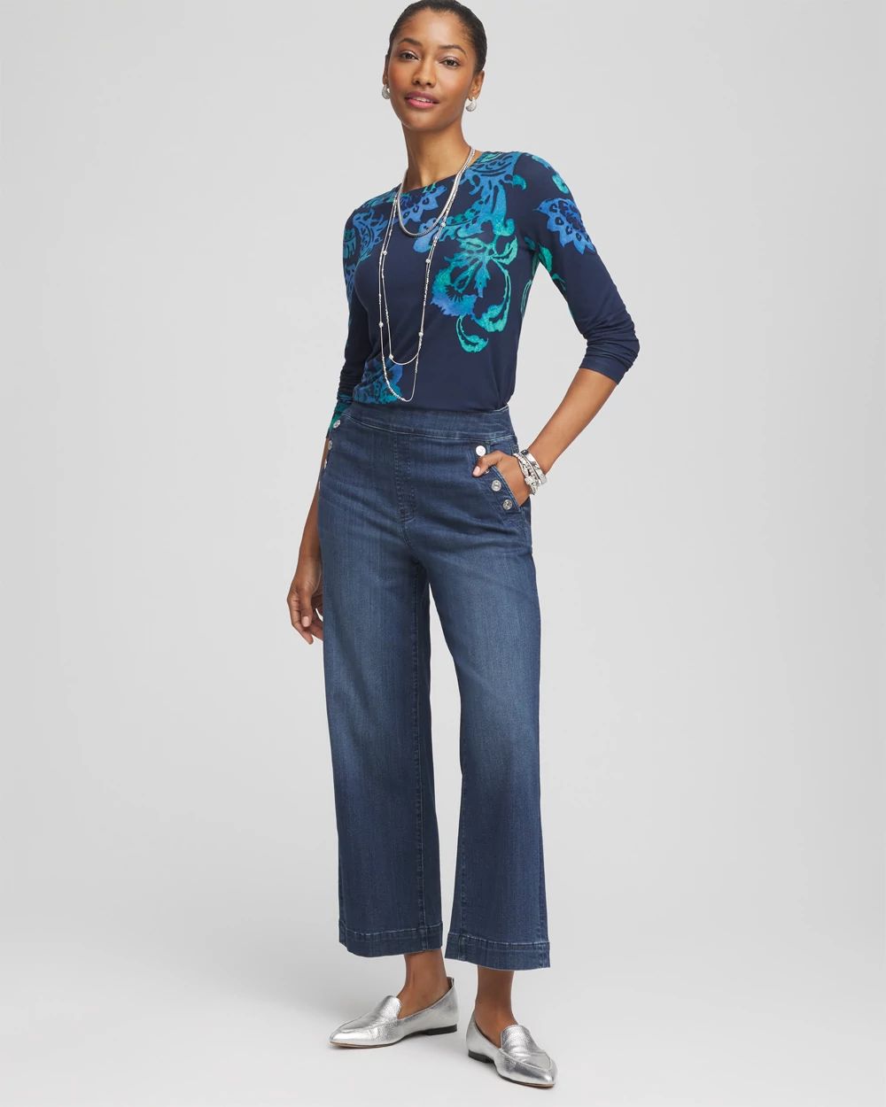 Touch of Cool™ Floral Layering Tee