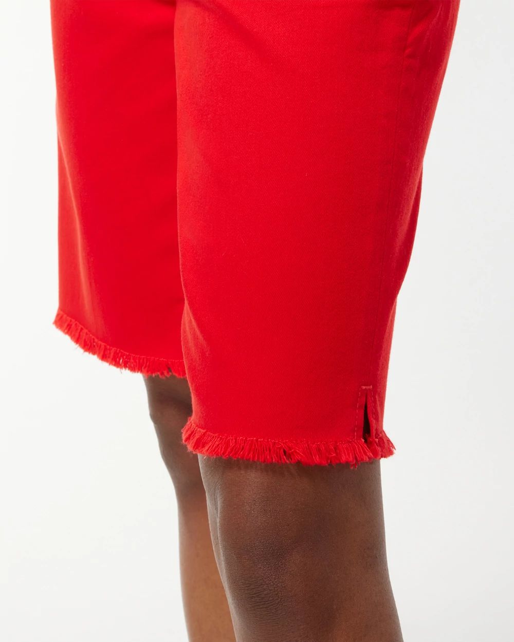 Girlfriend Fray Hem Shorts