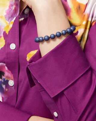 Matte Berry Stretch Bracelet