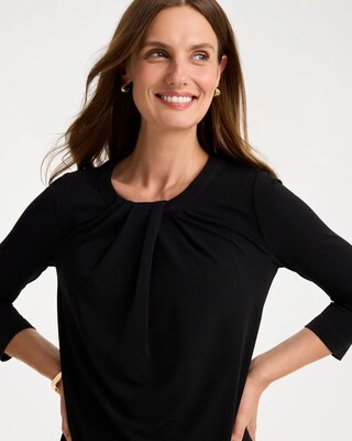 Travelers™ Knit Twist Front Top click to view larger image.