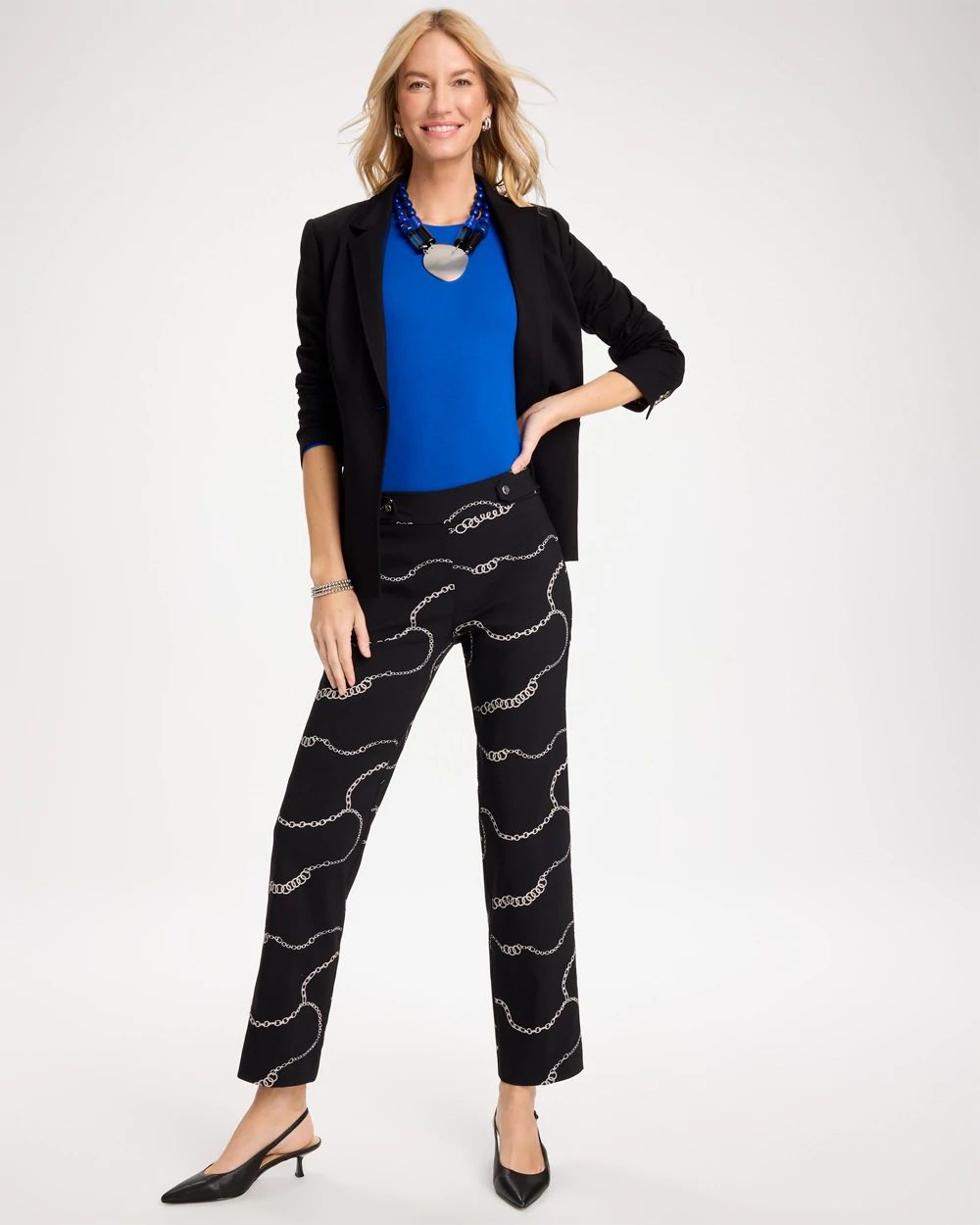 Brigitte™ Gilded Tab Straight Pants