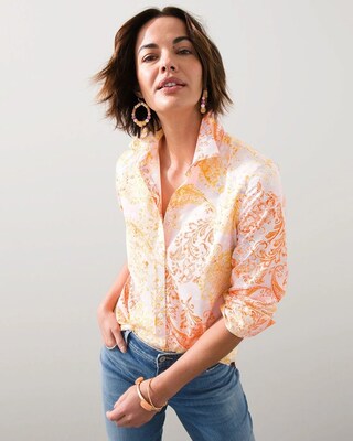 No Iron Coastal Paisley Shirt