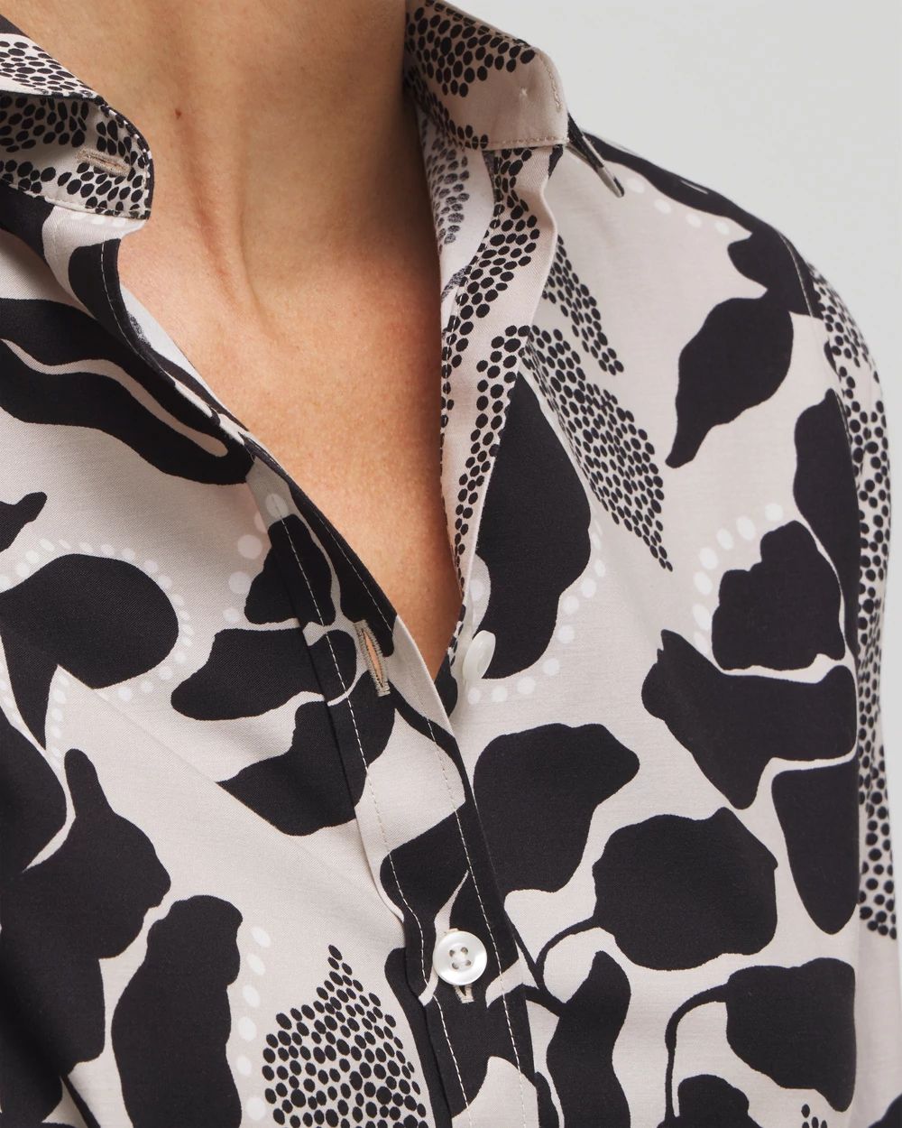 No Iron™ Stretch Floral Shirt