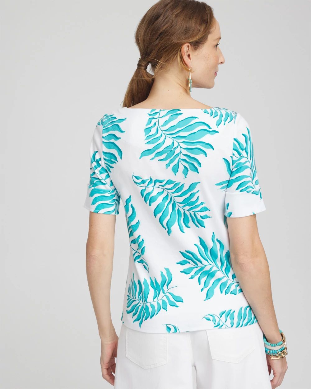 Palms Bateau Neck Tee