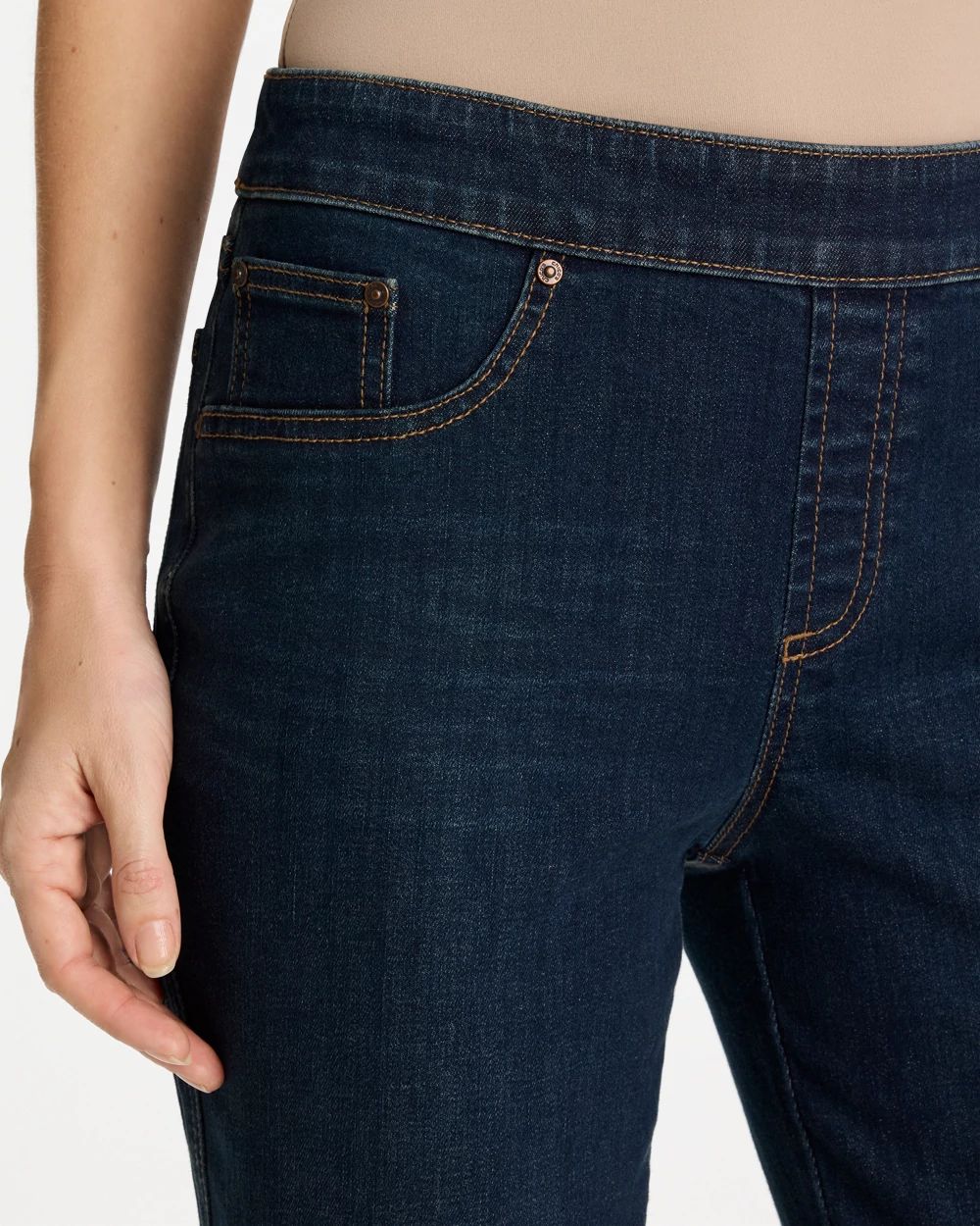 Pull-On Slim Ankle Jeggings click to view larger image.