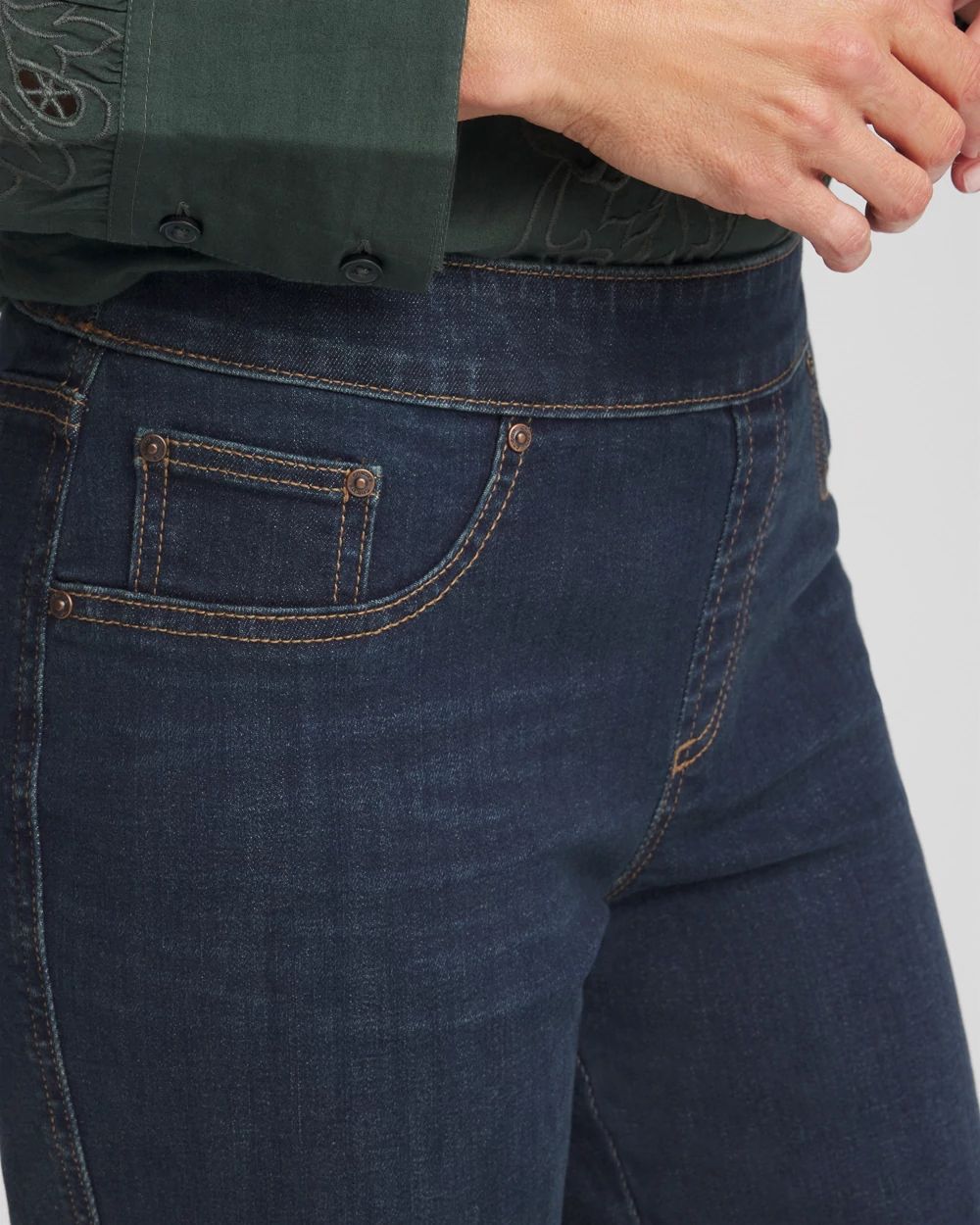 Pull-On Slim-Fit Ankle Jeggings