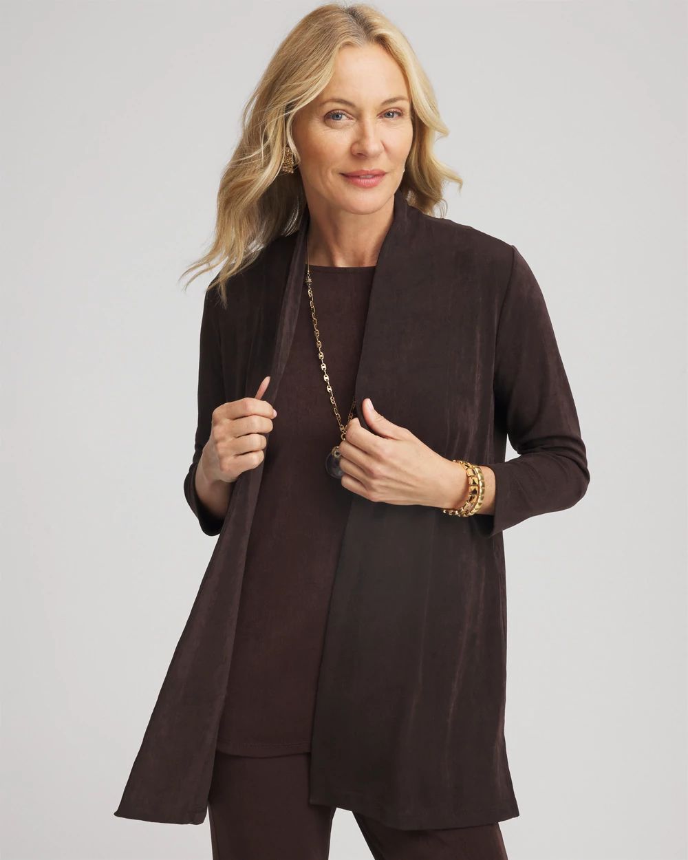 Travelers Classic Long Knit Jacket