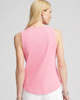 Ribbed High Neck Tank click to view larger image.