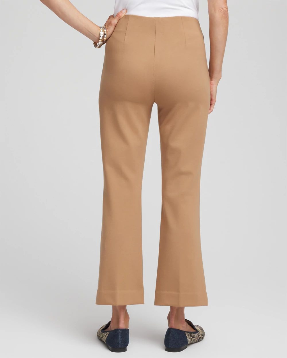 Juliet Slim Cropped Flared Pants click to view larger image.