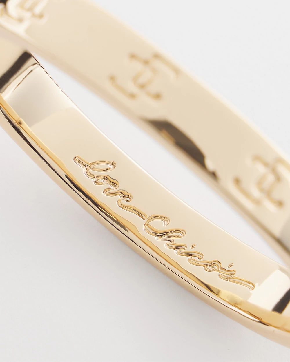 Gold Tone Hinge Bracelet