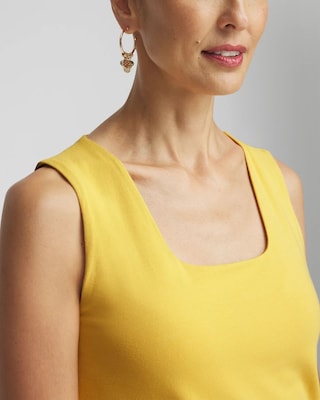 Contour Cotton™ Square Neck Tank click to view larger image.