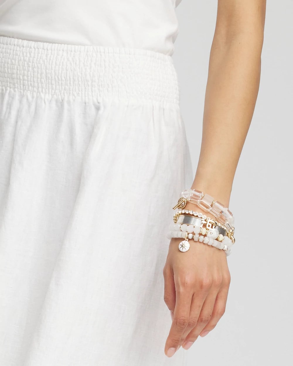 Linen A-line Midi Skirt