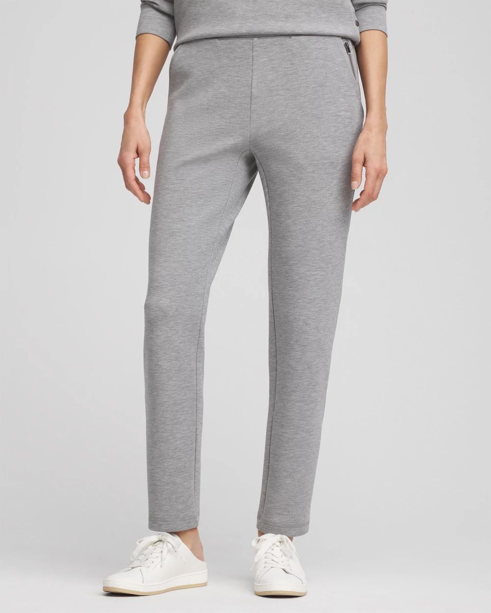 Zenergy® Scuba Heathered Tapered Ankle Pants