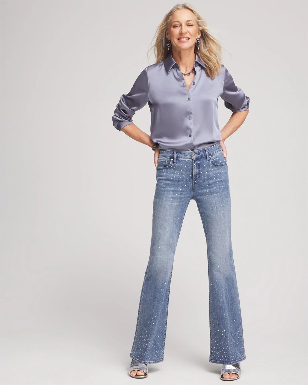 Satin High-low Tunic