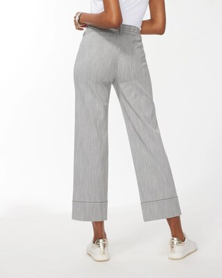 Trapunto Wide Leg Crops