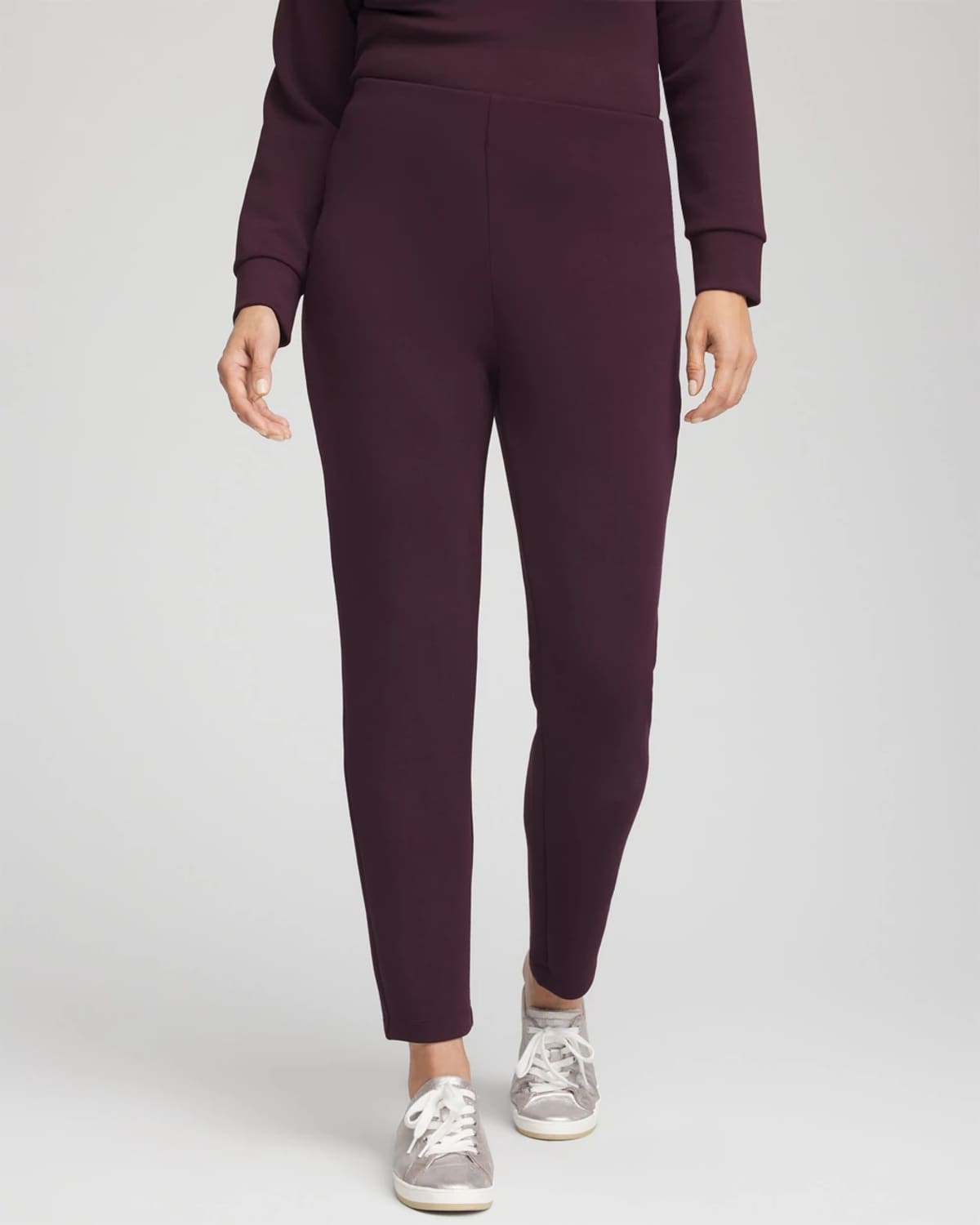 Chico's Scuba Pants In Night Bloom In Purple