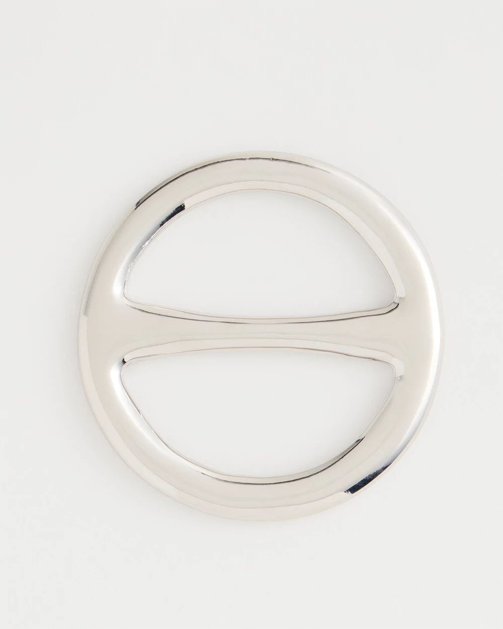 Silvertone Scarf Ring