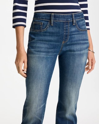 Pull-On Straight Jeans click to view larger image.
