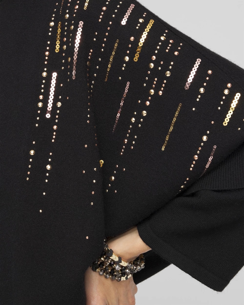 Rose Gold Sequin Ruana