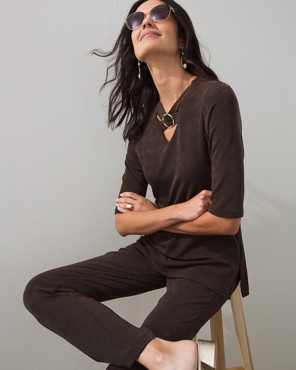 Travelers Twist Neck Tunic