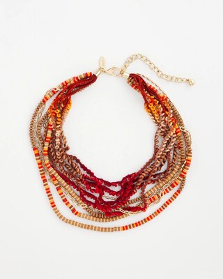 Mixed Media Layered Necklace