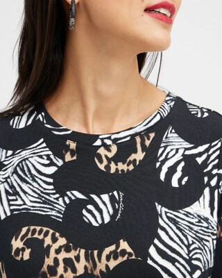 Zenergy® Mixed Animal Print Sweatshirt