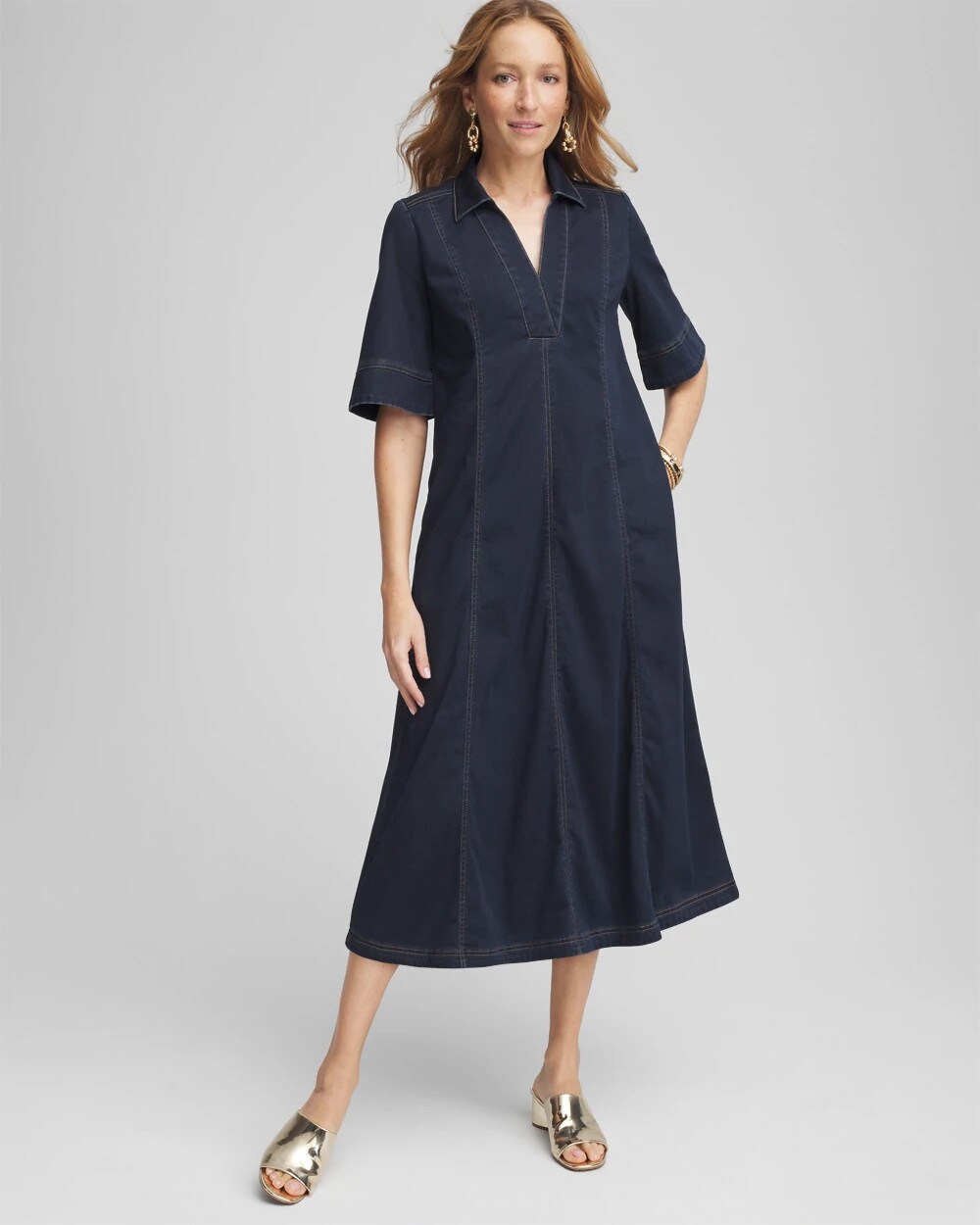 Stretch Denim Maxi Dress | Chico's