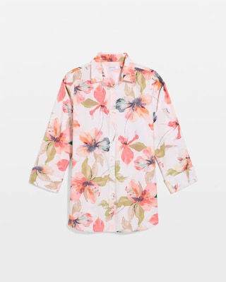 No Iron™ Stretch Croix Collage Shirt click to view larger image.