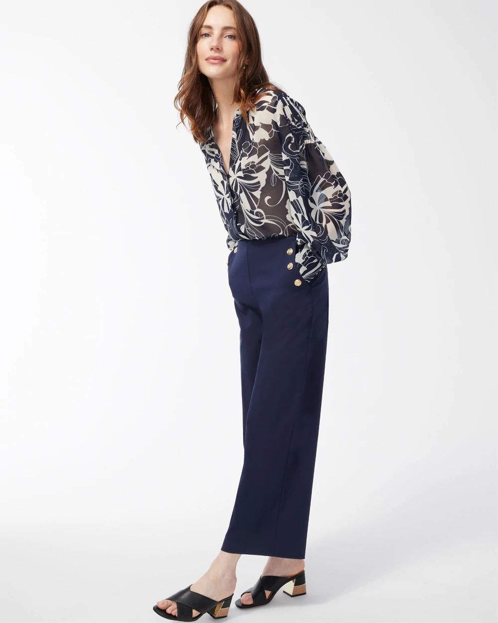 Juliet Button Cropped Pants click to view larger image.