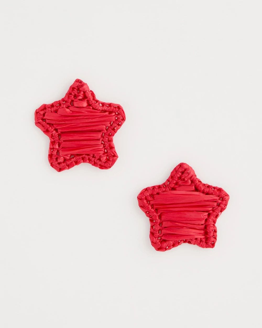 Americana Red Star Stud Earrings
