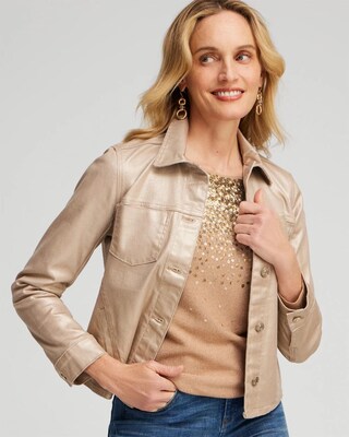 Coated Denim Jacket