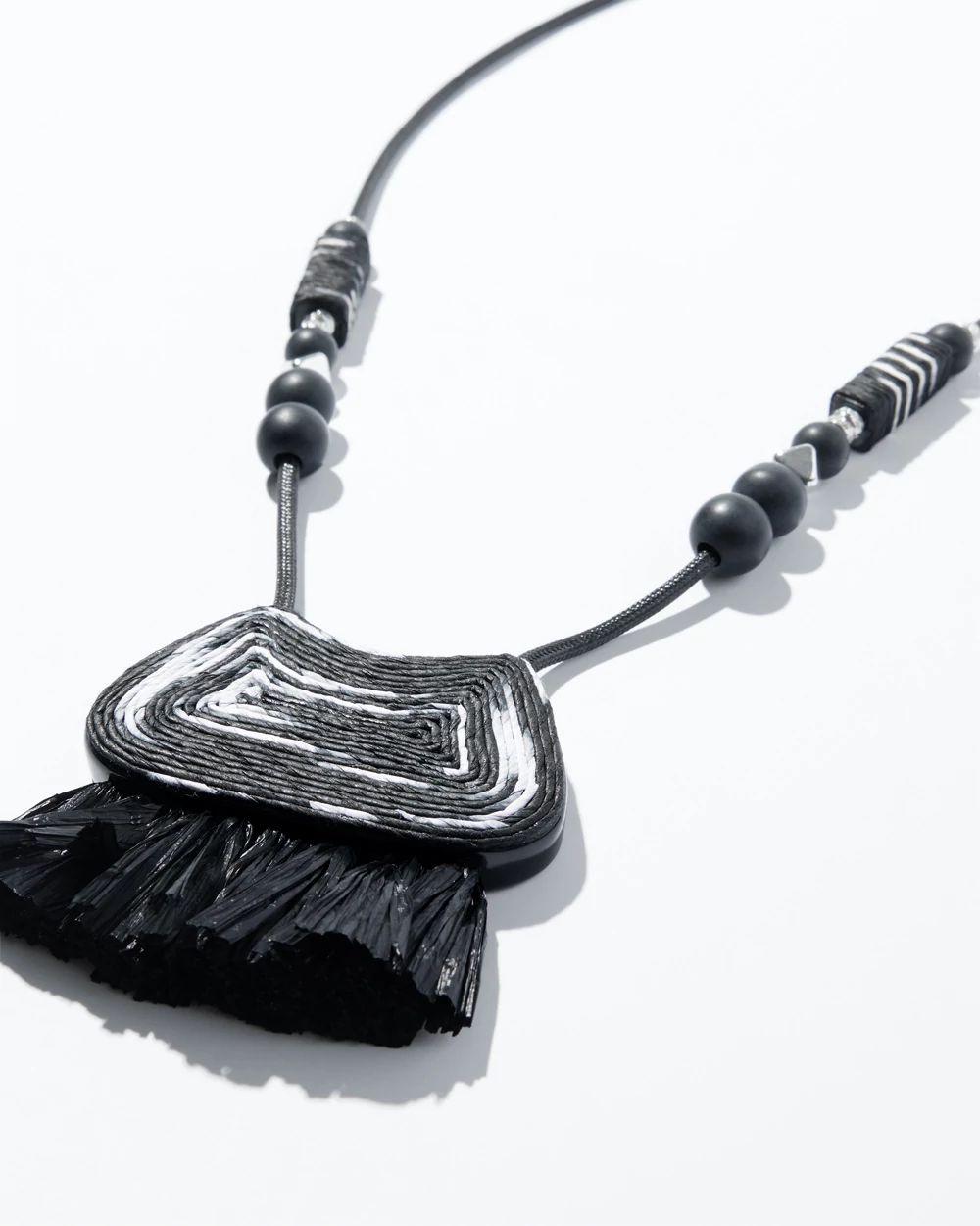 Raffia Pendant Necklace