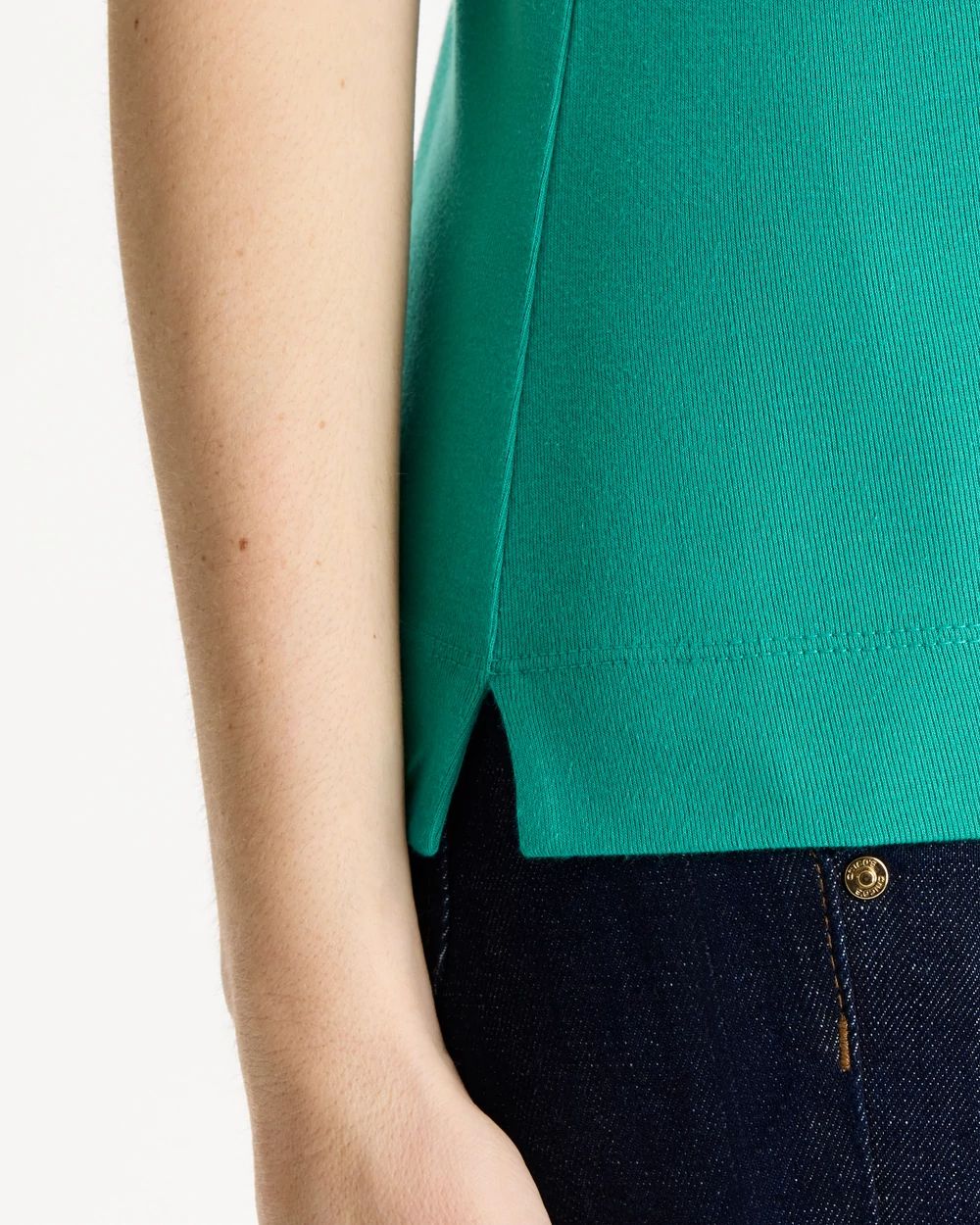 Pima Elbow Sleeve Tee click to view larger image.