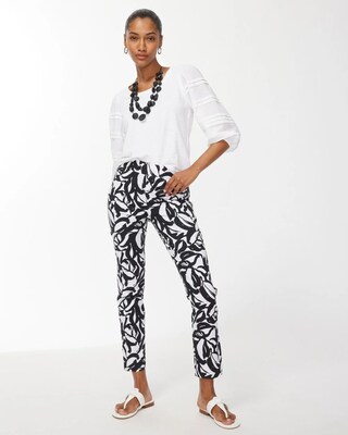 Linen-Blend Pleat Sleeve Top
