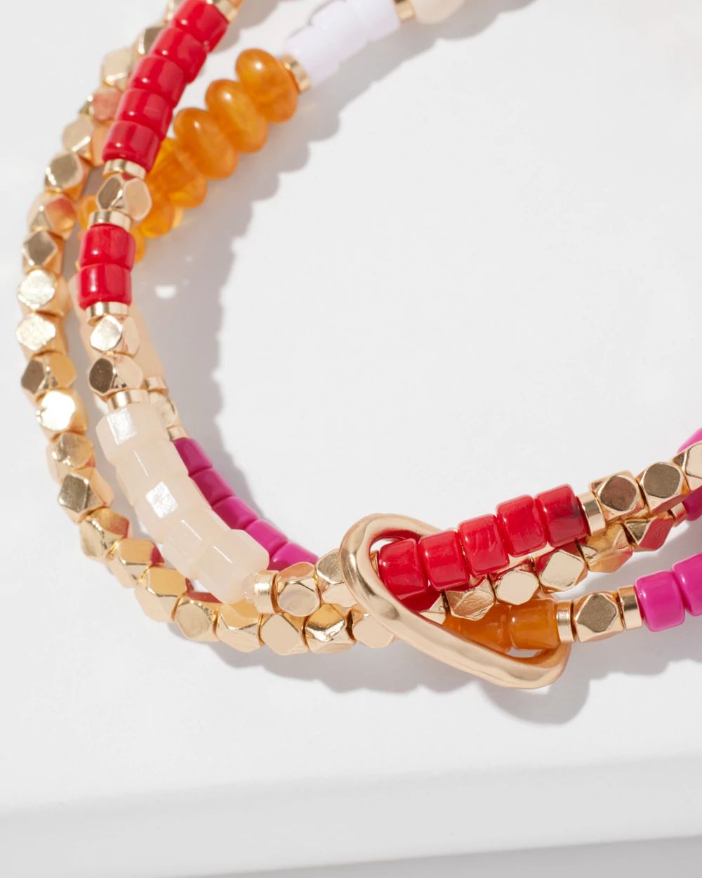 Orange Stretch Bracelets Set
