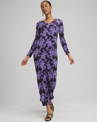 Floral V-neck Maxi Dress