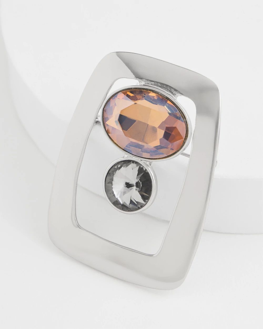 Modern Rectangle Brooch
